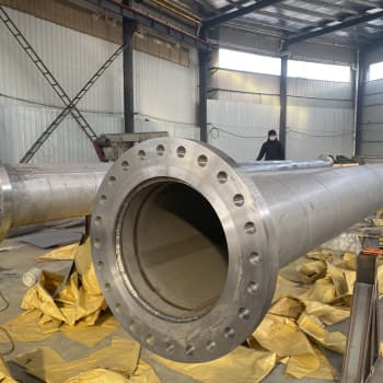 S347H Pipe Spool Pra-Pengeluar Fabrikasi